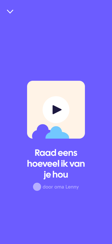 Heare luisterscherm met paars afspeelvlak